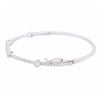 Image 2 : 14KT White Gold 0.91ctw Diamond Bangle Bracelet