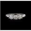 Image 1 : 14KT White Gold 0.73ctw Diamond Ring