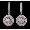 Image 1 : 14KT White Gold 2.48ctw Diamond Earrings