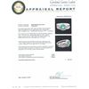 Image 4 : 14KT White Gold 1.43ct Emerald and Diamond Wedding Ring Set