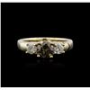 Image 1 : 14KT Yellow Gold 0.98ctw Brown Diamond Ring