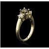 Image 3 : 14KT Yellow Gold 0.98ctw Brown Diamond Ring