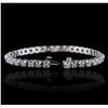 Image 3 : 14KT White Gold 4.44ctw Diamond Tennis Bracelet