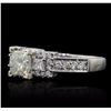 Image 2 : 18KT White Gold 1.90ctw Diamond Ring