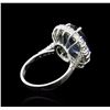 Image 3 : 14KT White Gold 4.44ct Tanzanite and Diamond Ring