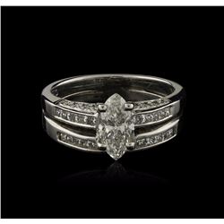 18KT White Gold 1.48ctw Diamond Ring