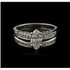 Image 1 : 18KT White Gold 1.48ctw Diamond Ring