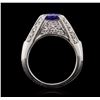 Image 3 : 14KT White Gold 2.63ct Tanzanite and Diamond Ring