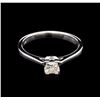 Image 1 : 0.30ct Diamond Solitaire Ring - 14KT White Gold