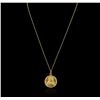 Image 1 : 18KT Yellow Gold Sacred Heart Pendant With Chain