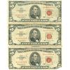 Image 1 : 1963 $5 Red Seal Bill Lot of 3