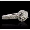 Image 2 : 14KT White Gold 1.50ctw Diamond Ring