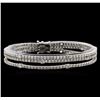 Image 1 : 7.72ctw Diamond Bracelet - 18KT White Gold