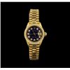 Image 1 : Rolex Date 18KT Yellow Gold 0.52ctw Diamond Ladies Watch