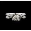 Image 1 : 0.82ctw Diamond Ring - 14KT White Gold