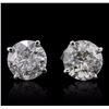 Image 1 : 14KT White Gold 1.97ctw Diamond Earrings