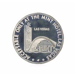 1967 $5 Las Vegas Sterling Silver Gaming Token