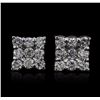 Image 1 : 14KT White Gold 1.00ctw Diamond Earrings