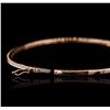 Image 3 : 14KT Rose Gold 0.67ctw Diamond Bangle Bracelet
