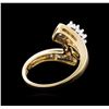 Image 3 : 14KT Yellow Gold 0.85ctw Diamond Ring