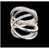 Image 1 : 14KT White Gold 1.00ctw Diamond Ring