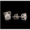 Image 2 : 14KT White Gold 1.53ctw Diamond Stud Earrings