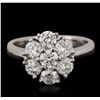 Image 1 : 14KT White Gold 1.77ctw Diamond Ring