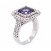 Image 3 : 14KT White Gold 2.30ct Tanzanite and Diamond Ring