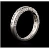 Image 2 : Platinum 0.75ctw Diamond Ring