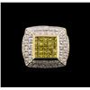 Image 1 : 14KT Yellow Gold 1.41ctw Yellow Diamond Ring