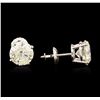 Image 2 : 14KT White Gold 2.95ctw Diamond Stud Earrings