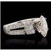 Image 2 : 18KT White Gold EGL Certified 2.99ctw Diamond Ring