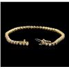 Image 3 : 14KT Yellow Gold 2.25ctw Diamond Tennis Bracelet