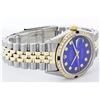 Image 8 : Rolex Two-Tone Diamond and Sapphire DateJust Men's Watch