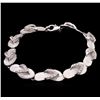 Image 1 : 0.63ctw Diamond Bracelet - 14KT White Gold