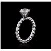 Image 3 : 14KT White Gold 2.71ctw Diamond Ring