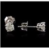 Image 2 : 14KT White Gold 0.72ctw Diamond Stud Earrings