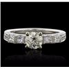 Image 1 : 18KT White Gold 1.69ctw Diamond Ring
