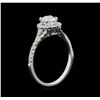 Image 3 : 0.99ctw Diamond Ring - 14KT White Gold