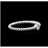 Image 2 : 0.09ctw Diamond Ring - 14KT White Gold