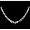 Image 2 : 14KT White Gold 3.52ctw Diamond Necklace