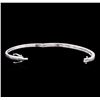 Image 3 : 1.00ctw Diamond Bangle Bracelet - 14KT White Gold