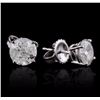 Image 2 : 14KT White Gold 2.31ctw Diamond Earrings