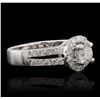 Image 2 : 14KT White Gold 1.20ctw Diamond Ring