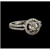 Image 2 : 18KT White Gold 1.17ctw Diamond Ring