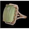 Image 2 : 14KT Rose Gold 25.76ct Tourmaline and Diamond Ring