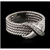 Image 2 : 14KT White Gold 0.18ctw Diamond Ring