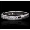 Image 2 : 14KT White Gold 0.39ctw Diamond Ring