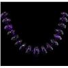 Image 2 : 651.62ctw Amethyst Bead Necklace