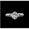 Image 1 : GIA Cert 1.51ctw Diamond Ring - 18KT White Gold